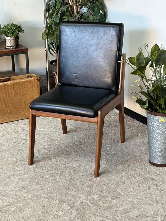 Mid-Century Modern Leather Dining Chair