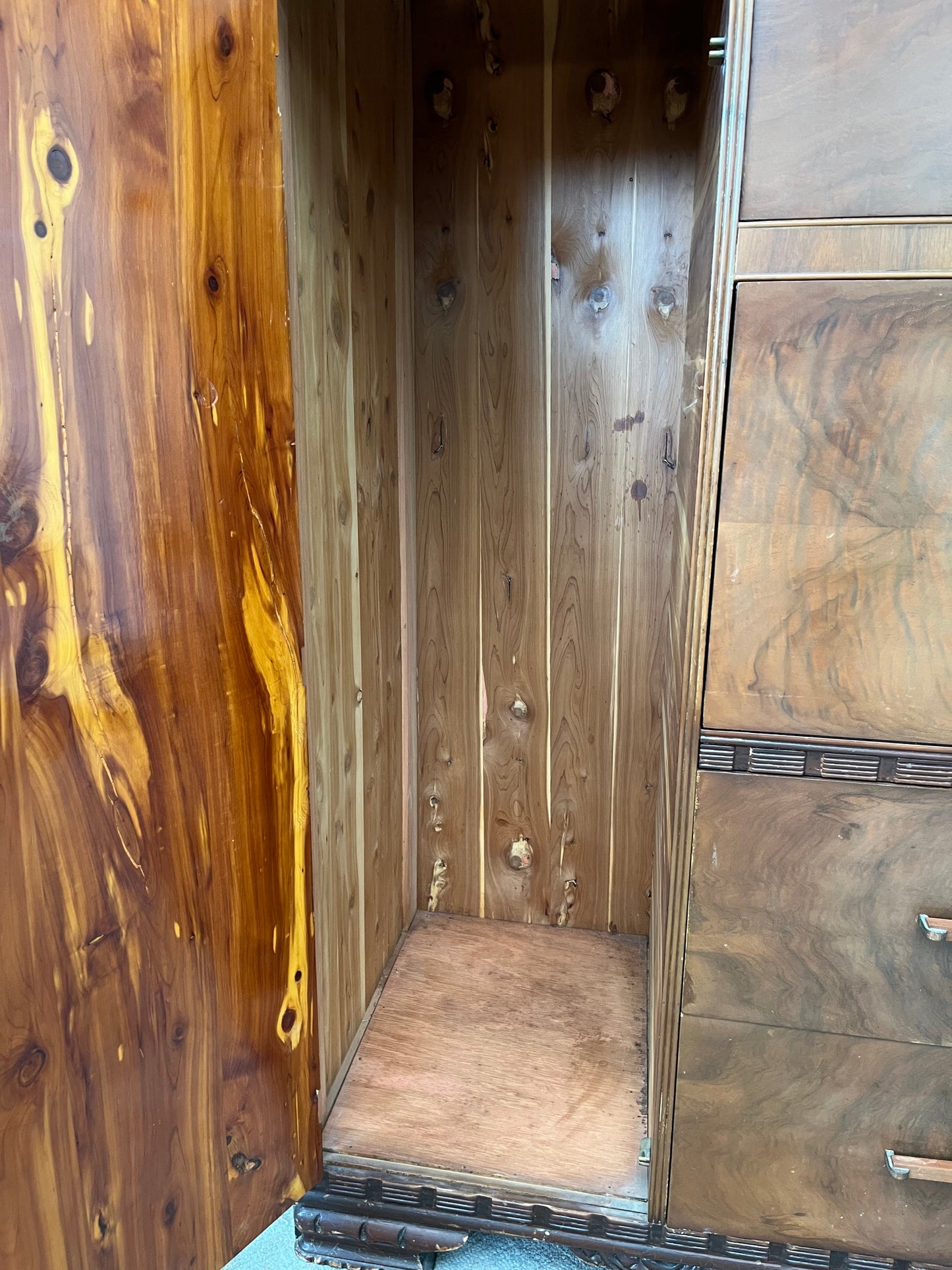 Art Deco Style Wooden Armoire