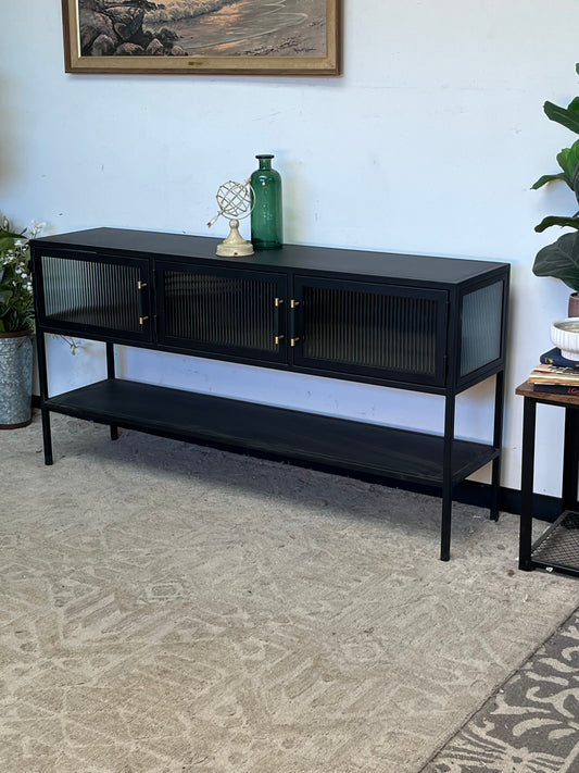 Modern 60" Glass Sideboard