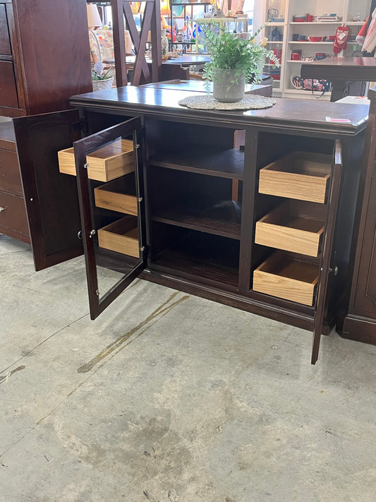 Wooden Hutch With Doors