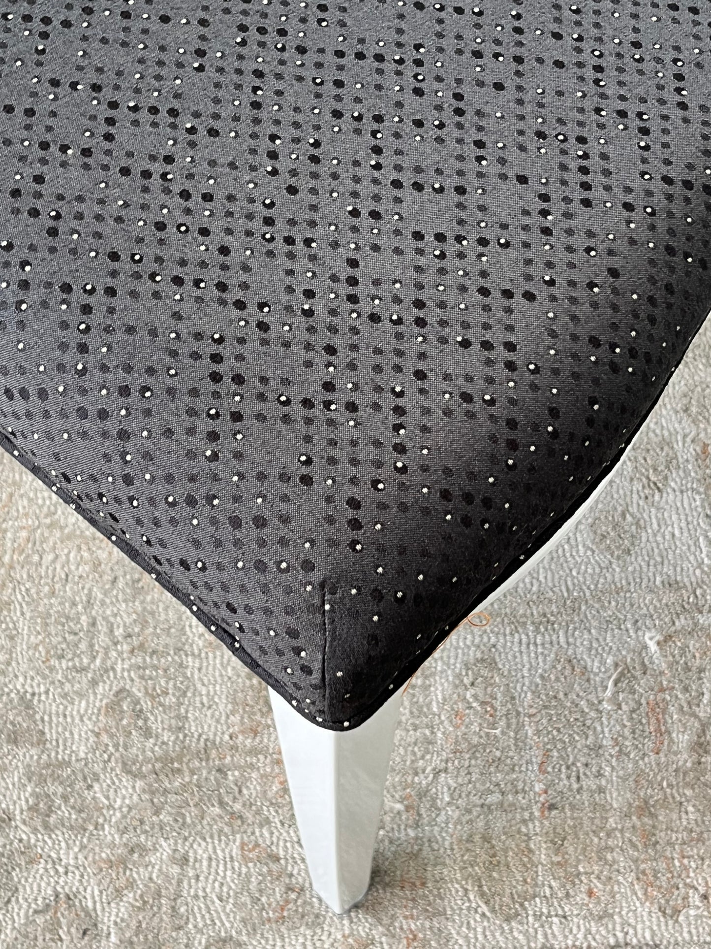 Round Back Patterned Dining Chair