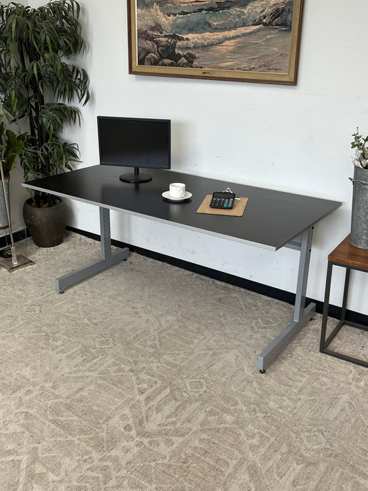 Ikea 63" Gray Work Desk