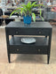 Purple Double Drawer Nightstand