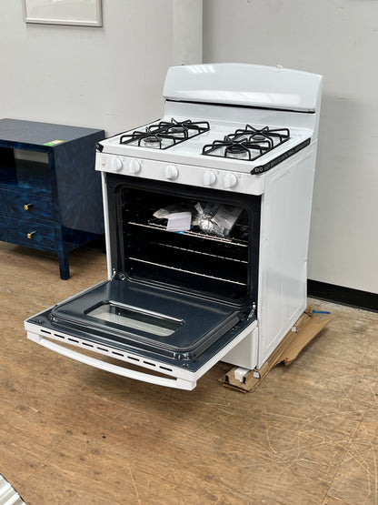 GE 4.8 cu. ft. White Freestanding Gas Range