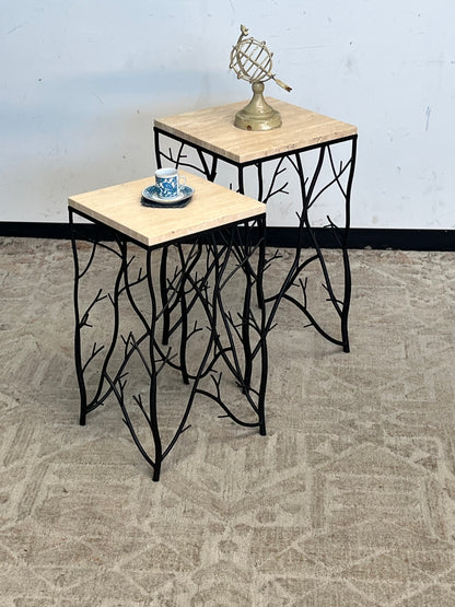 Pair of Branch Style End Tables