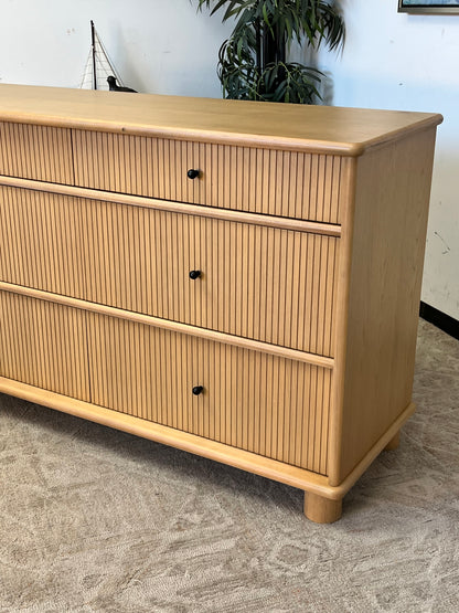Modern Fluted 6 Drawer Dresser