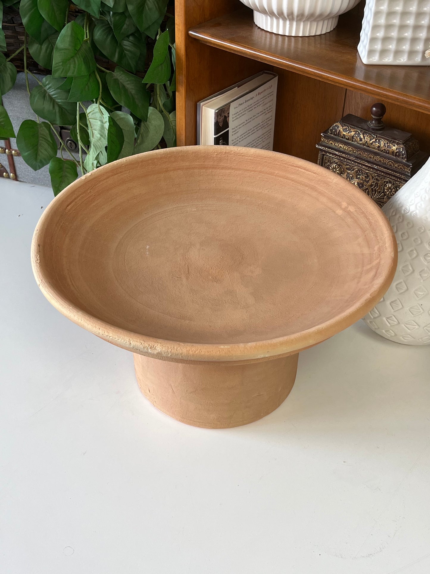 Terracotta Succulent Garden Bird Bath