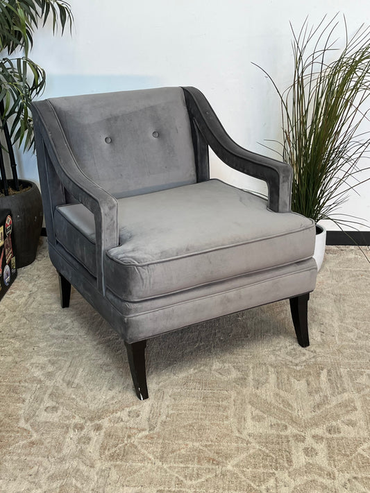 Modern Tufted Gray Chair