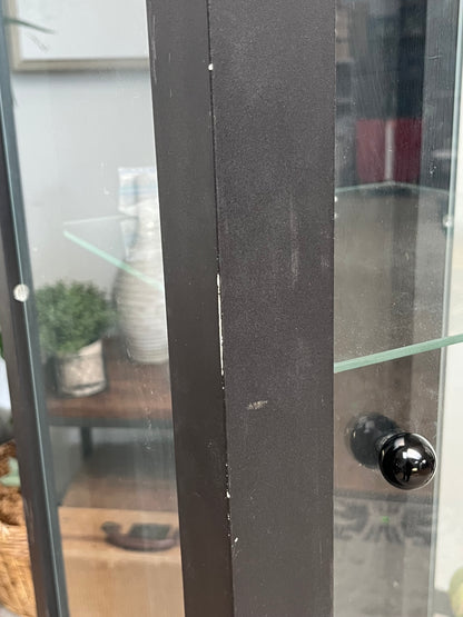 Modern Glass Display Cabinet - Damaged