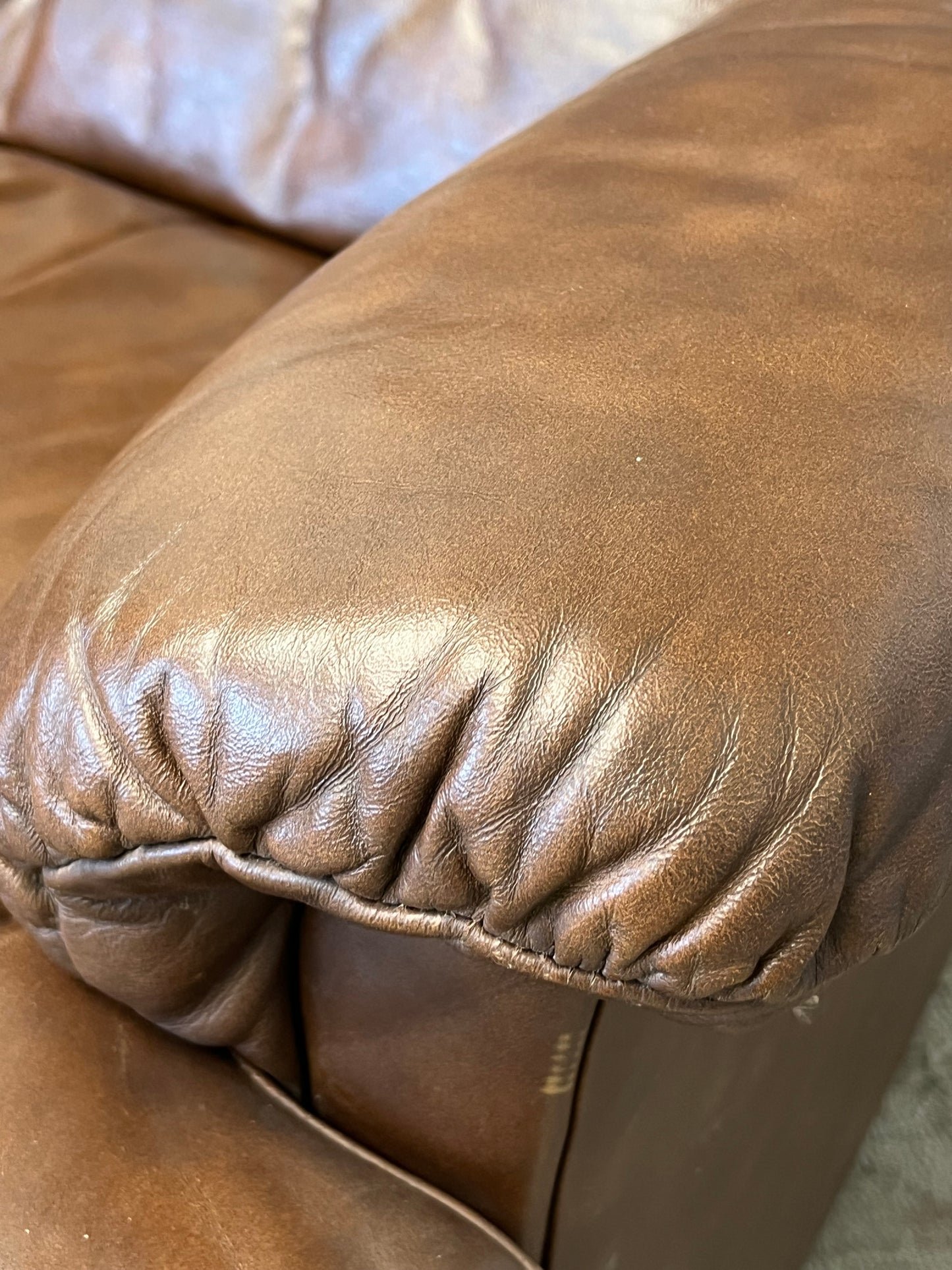 Vintage La-Z-Boy Leather Rocker Recliner