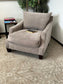 Broyhill Furniture Grey Suede Finish Sofa Chair