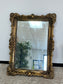 Ornate Brass Toned Hanging 45 x 30 Wall Mirror