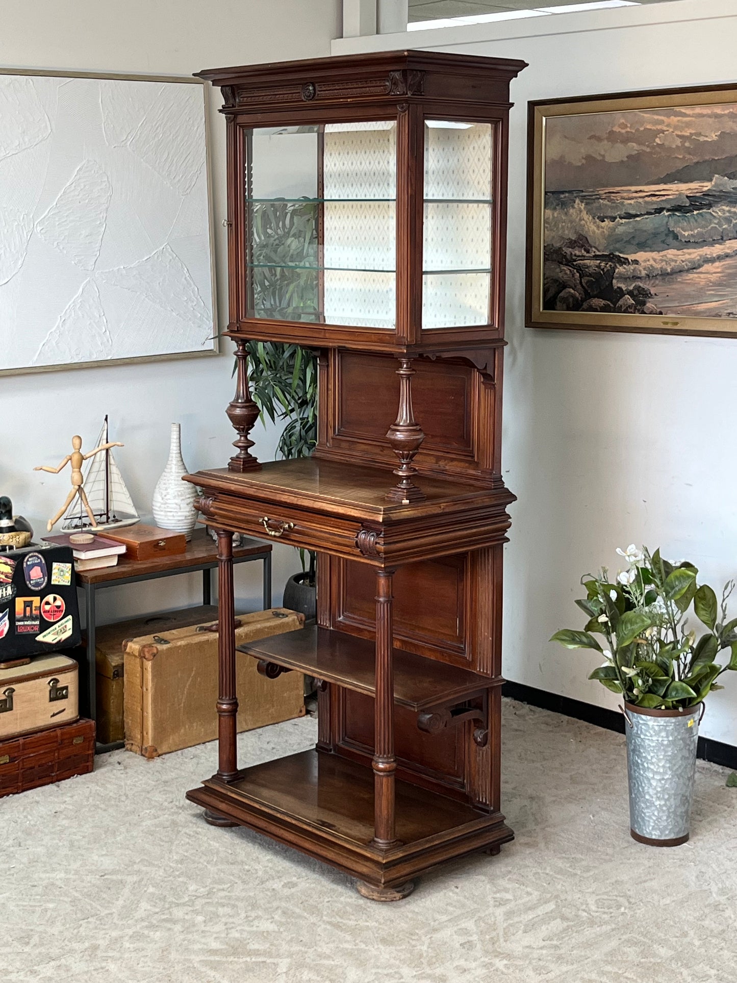 Antique "Mercier-Freres" Single Cabinet