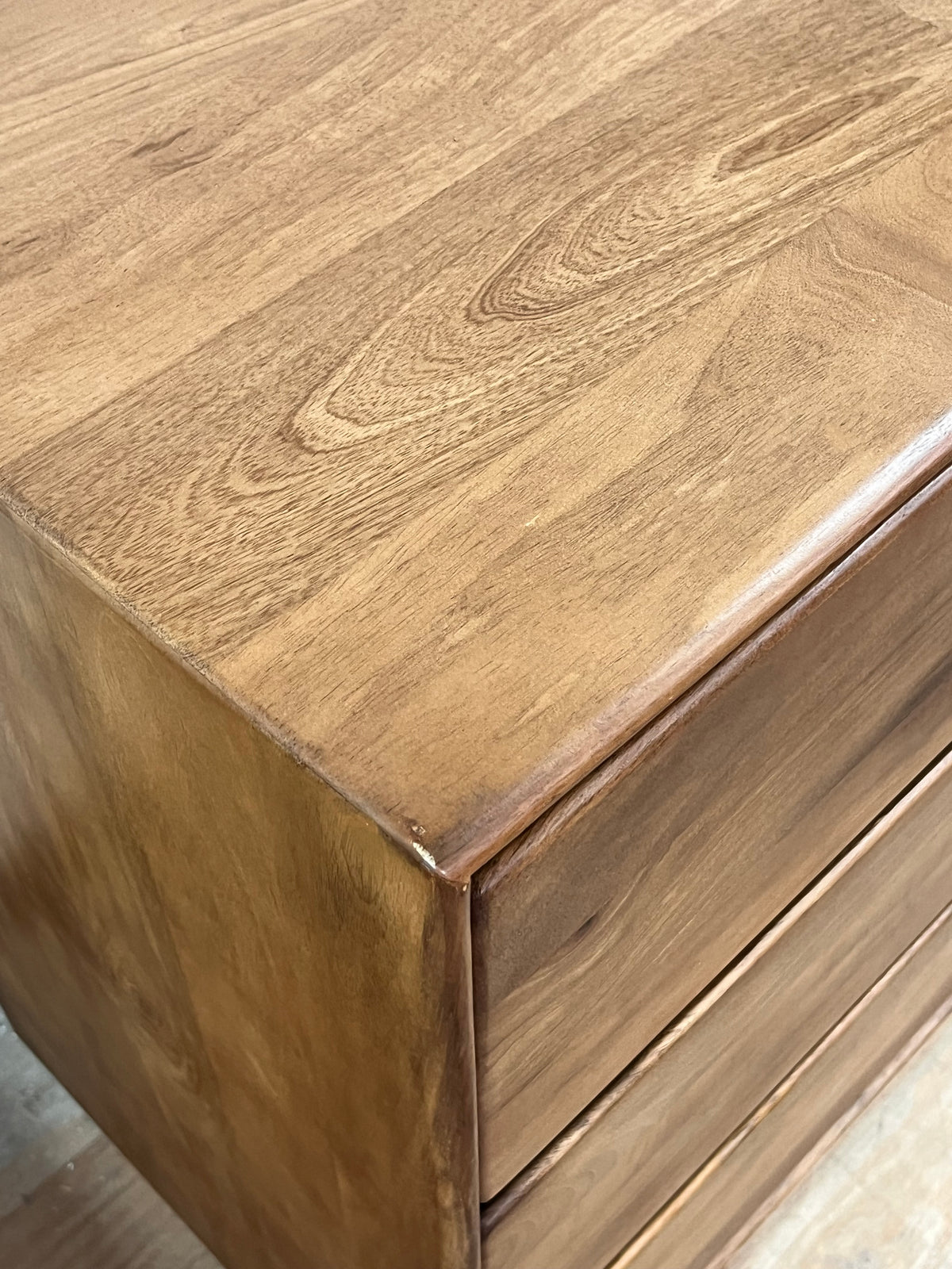 Mid-Century Style Light Brown Credenza