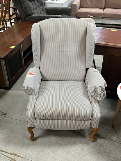 Striped Traditional Style Arm Chair