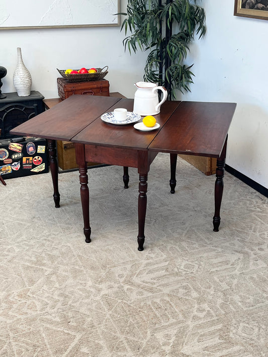 Antique 1800's Drop Leaf Dining Table