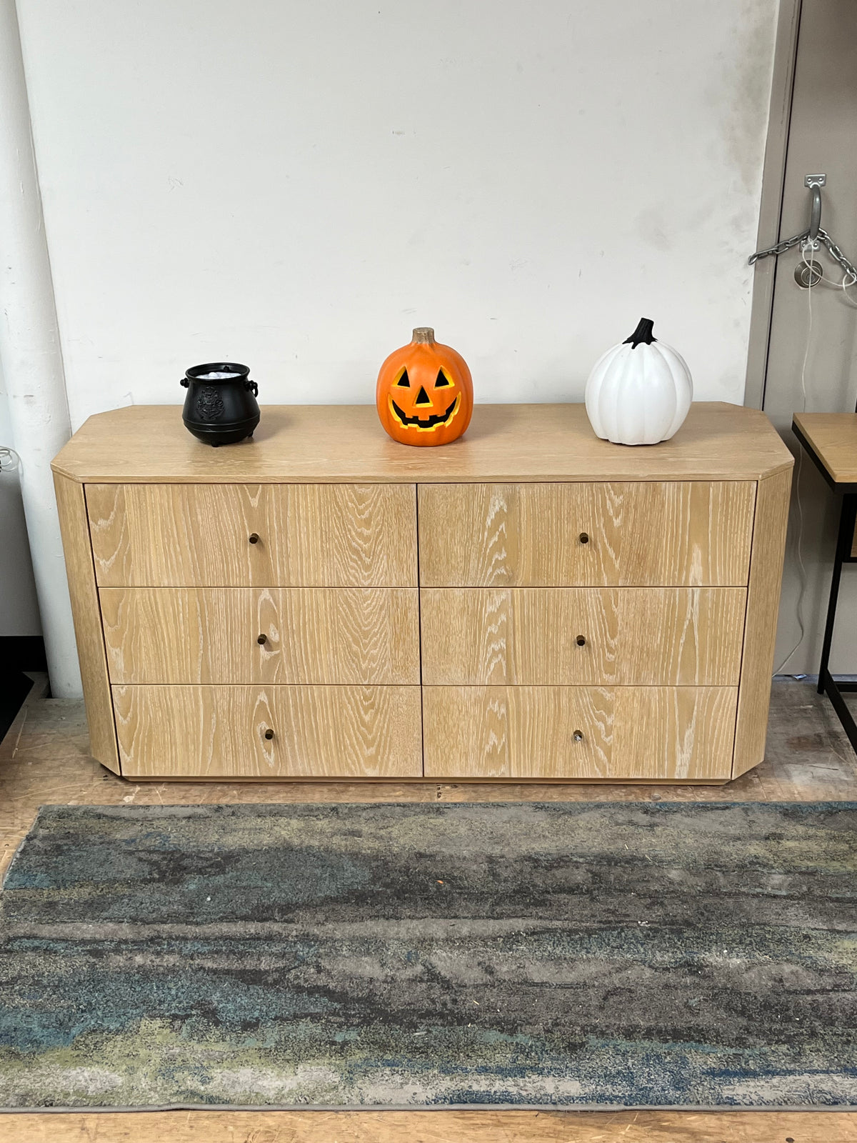 Farmhouse Style Wooden Credenza