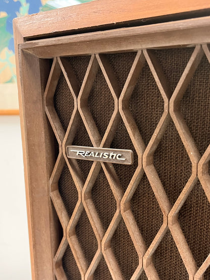 Realistic Nova-7B Walnut Finish Speakers