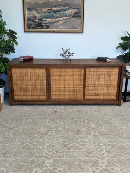 Modern Rattan 61" Credenza