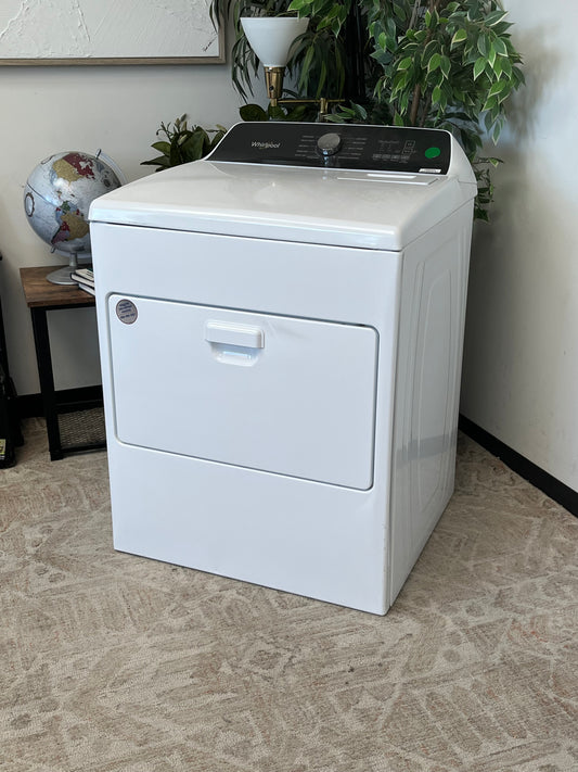 Whirlpool 7 cu. ft. White Top Load Electric Dryer Without Plug - Scratched