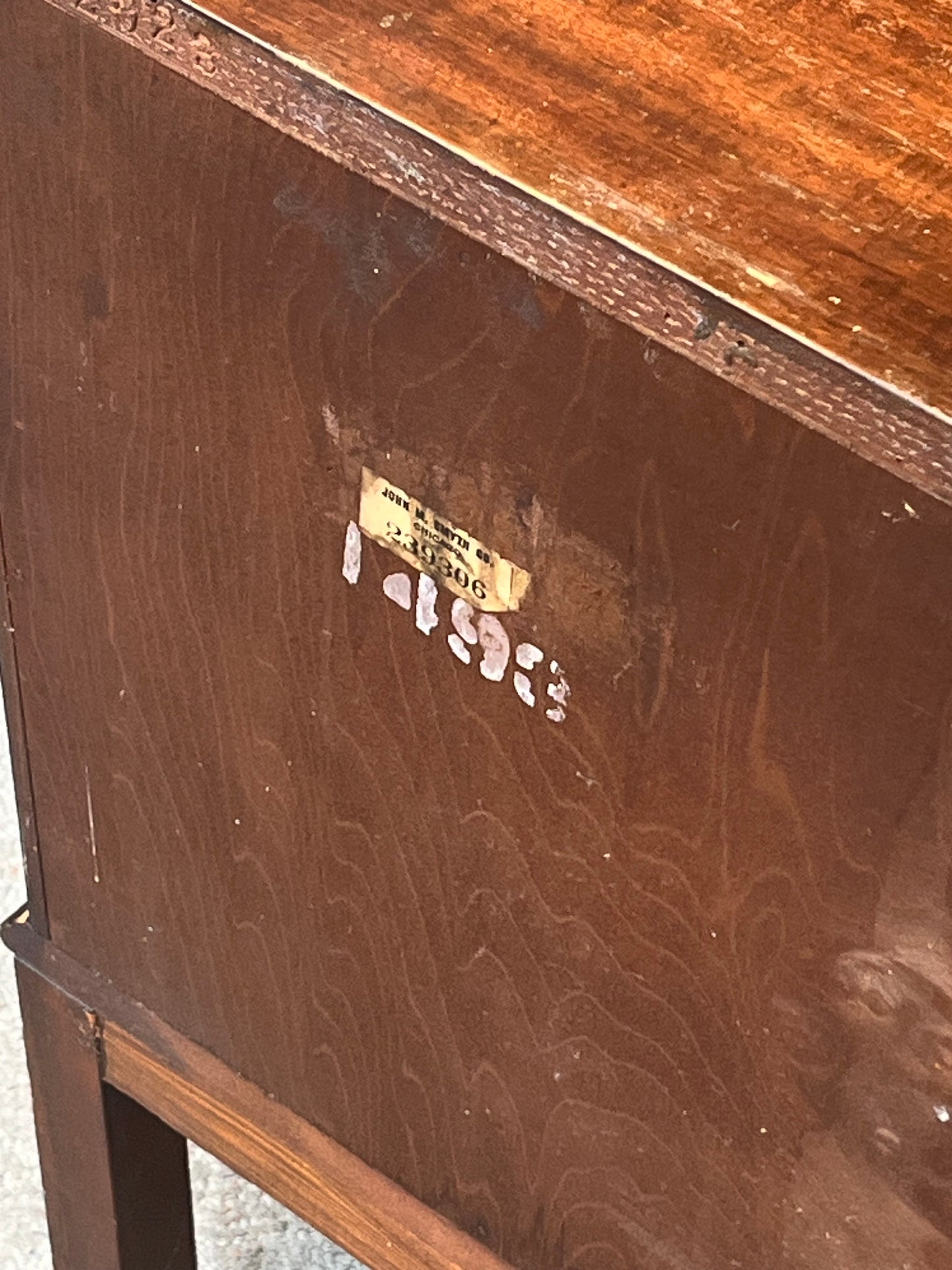 Antique 2-Drawer Wooden Nightstand