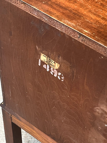 Antique 2-Drawer Wooden Nightstand