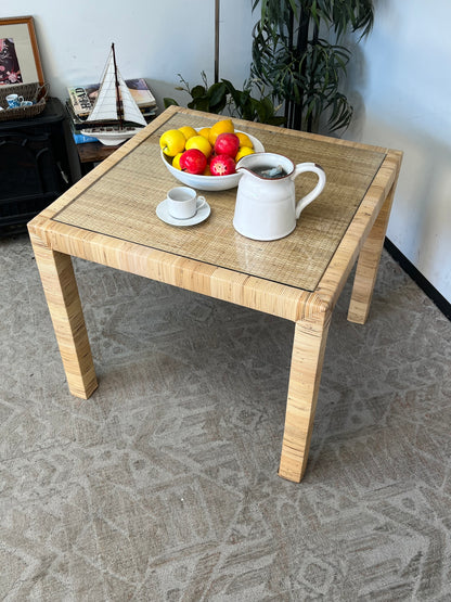 Bohemian Style Rattan Dining Table