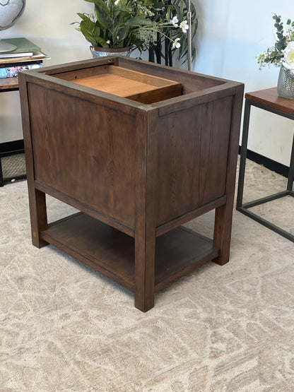 Wooden Single Cabinet - Missing Table Top