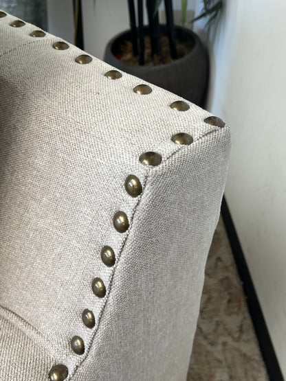 Modern Linen Arm Chair