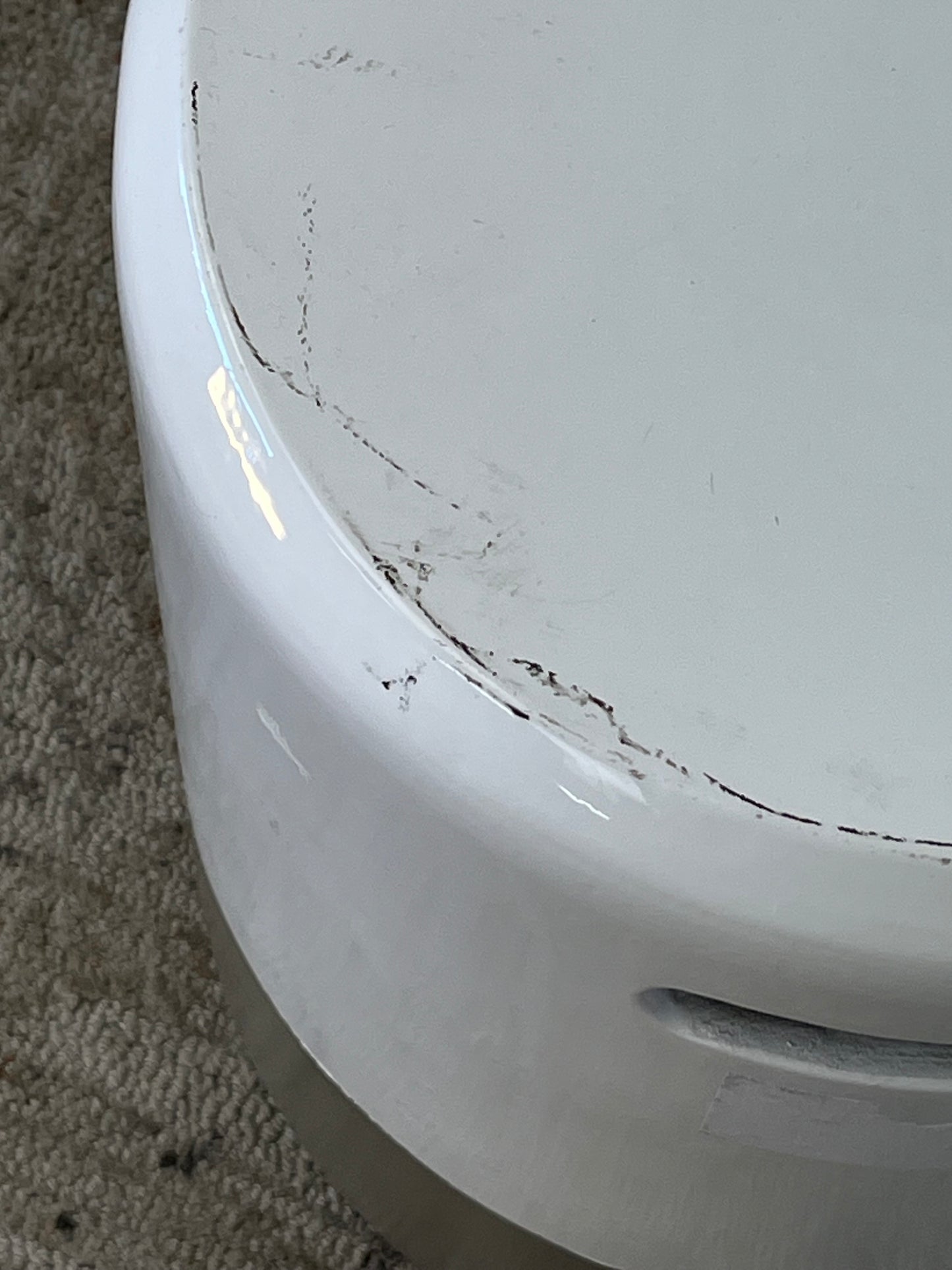 Modern Two-Tone white/Gray Side Table