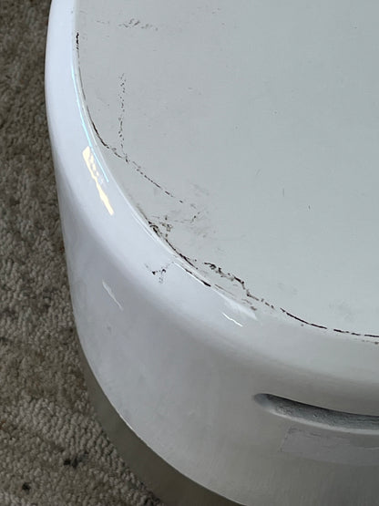 Modern Two-Tone white/Gray Side Table