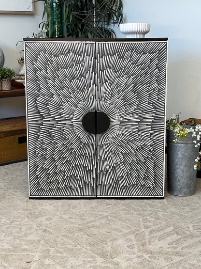 Sunburst Wine Liquor Cabinet