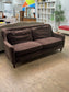 World Market Traditional Brown Loveseat Couch