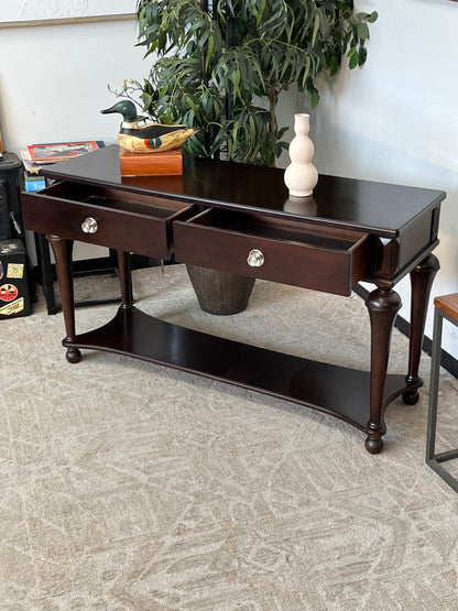 Schnadig Furniture Brown Wooden Console
