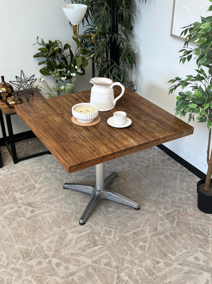 Modern Wooden Square Cafe Table