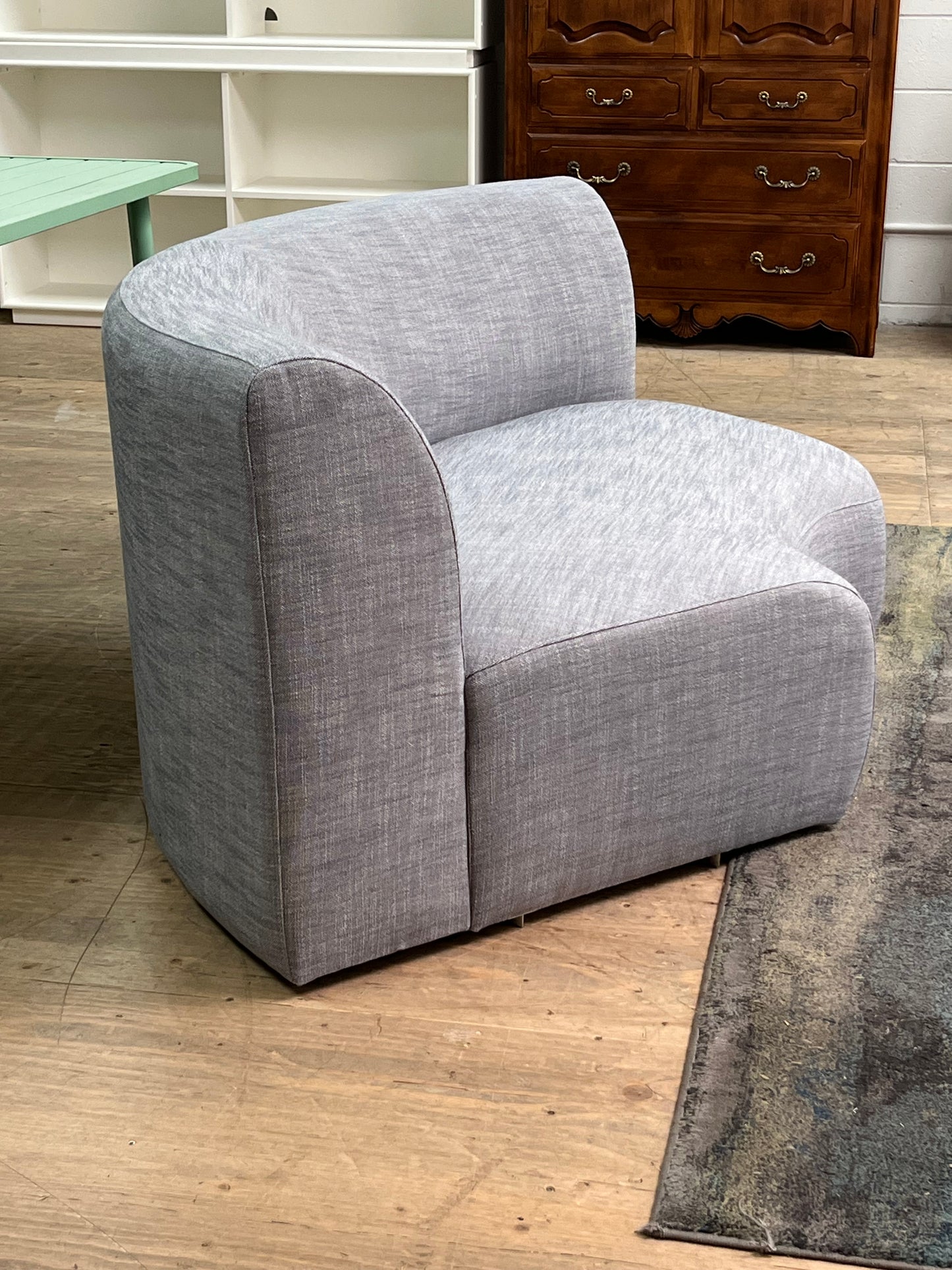Modern Rounded Loveseat