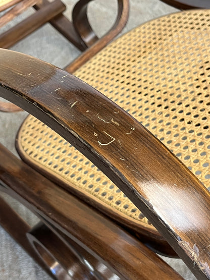 Cane Rattan Wicker Rocking Chair