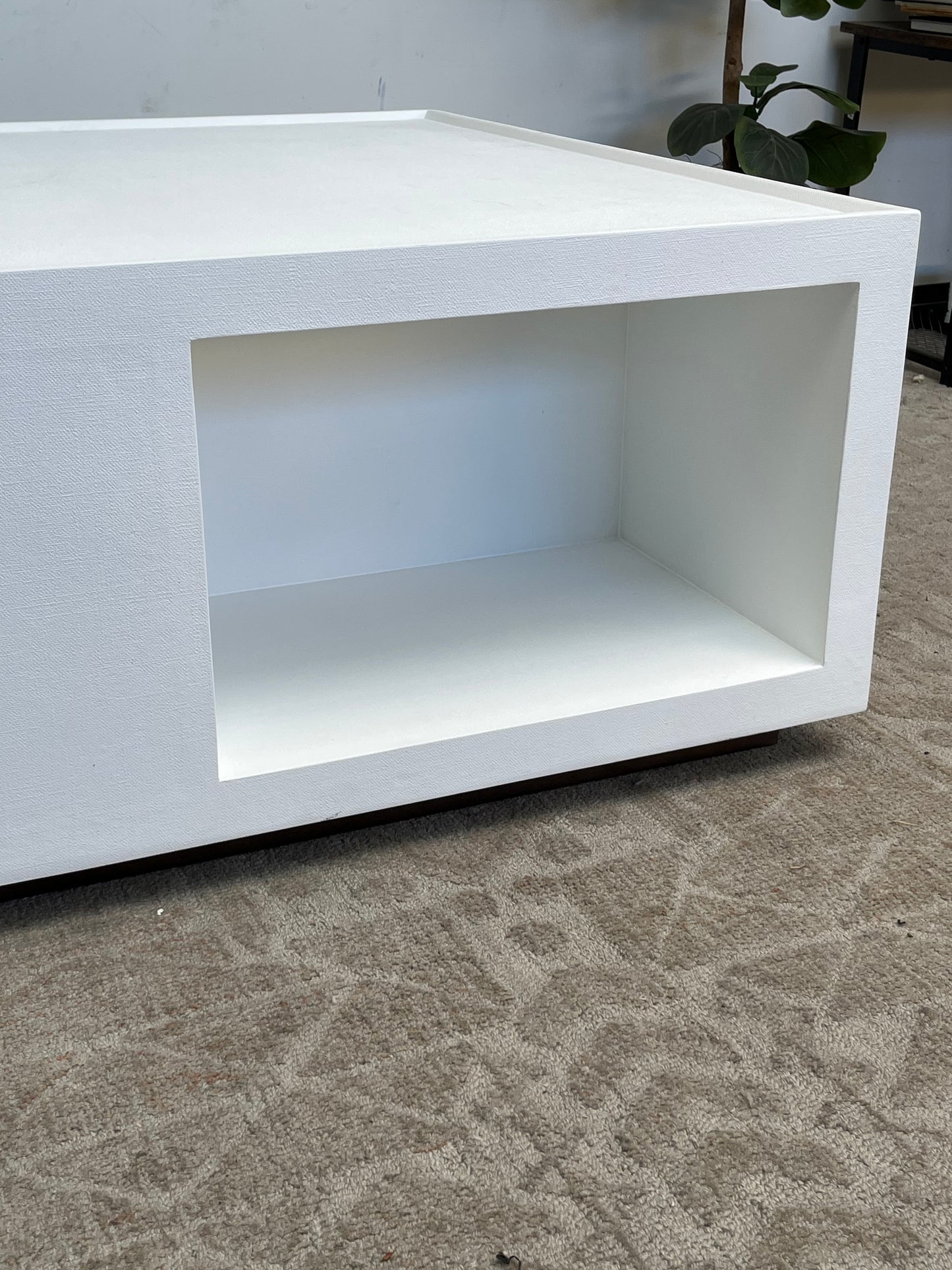 Modern Textured 38" Coffee Table