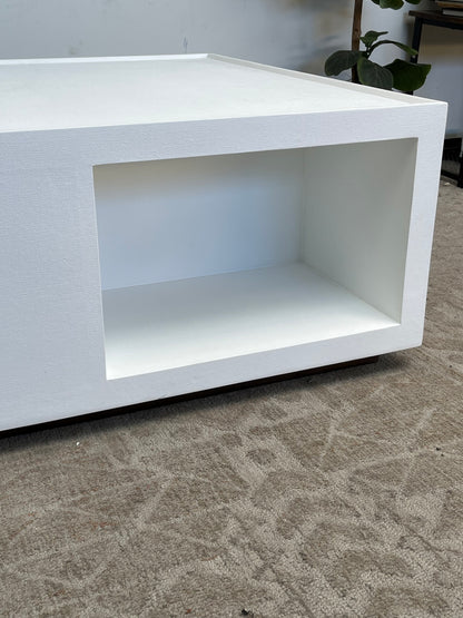 Modern Textured 38" Coffee Table