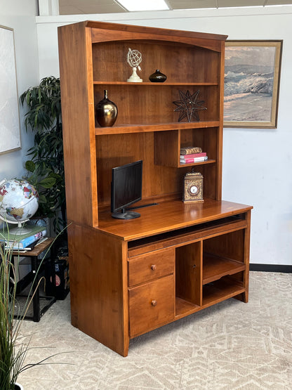 Ethan Allen Computer Desk With Hutch