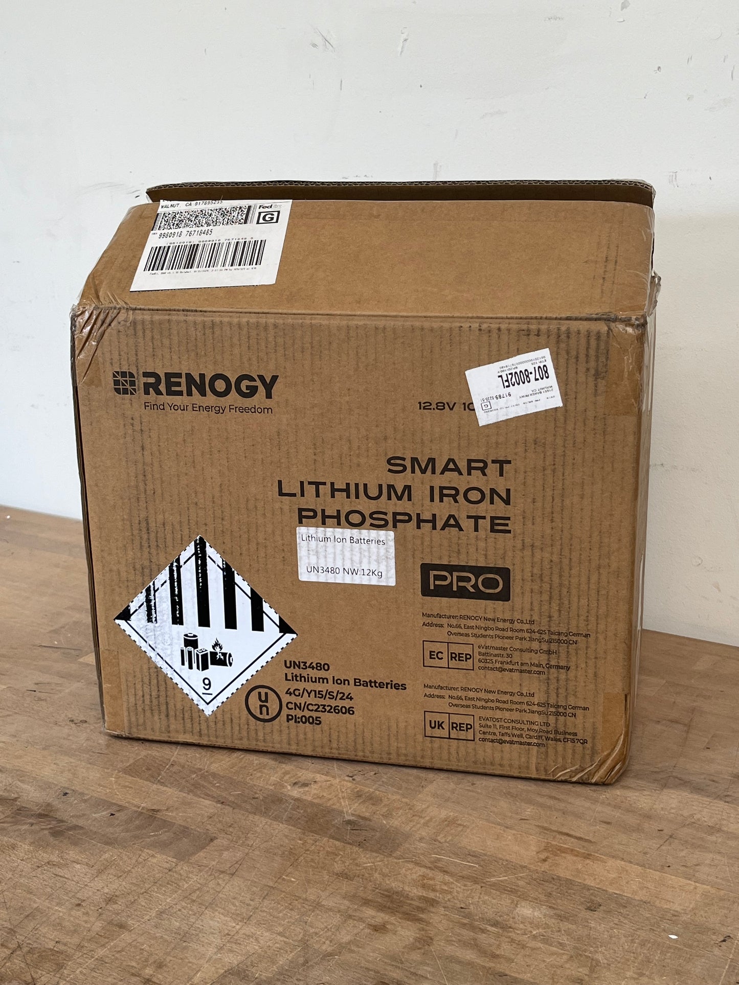 Renogy Pro Smart Lithium Iron Phosphate 12V 100Ah Battery