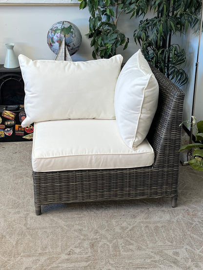 Outdoor Poly Rattan Gray Chair