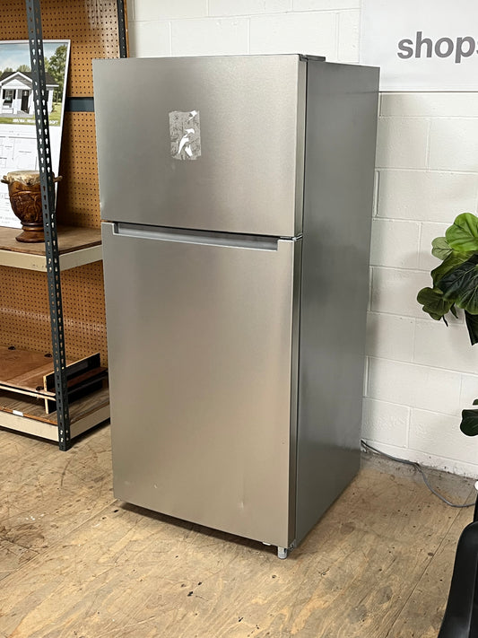 Seasons 18 Cu. Ft. Stainless Steel Refrigerator - Dented