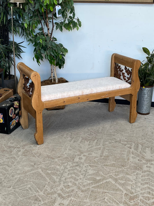 Antique Style Bench - Missing Upholstery