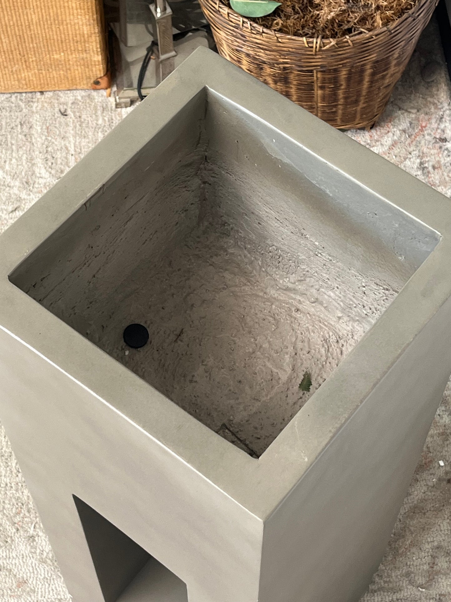 Industrial Style 36" Concrete Planter