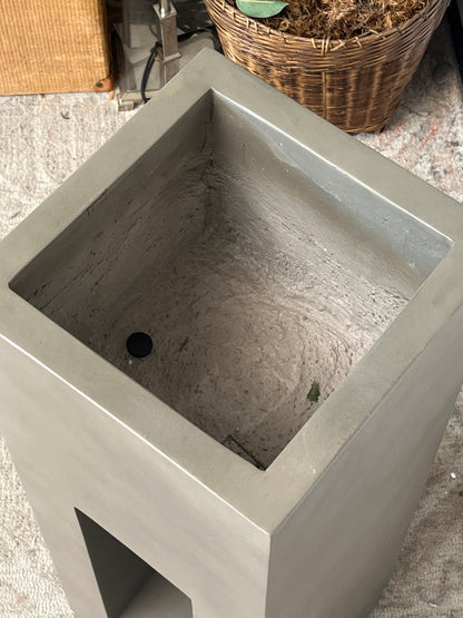 Industrial Style 36" Concrete Planter