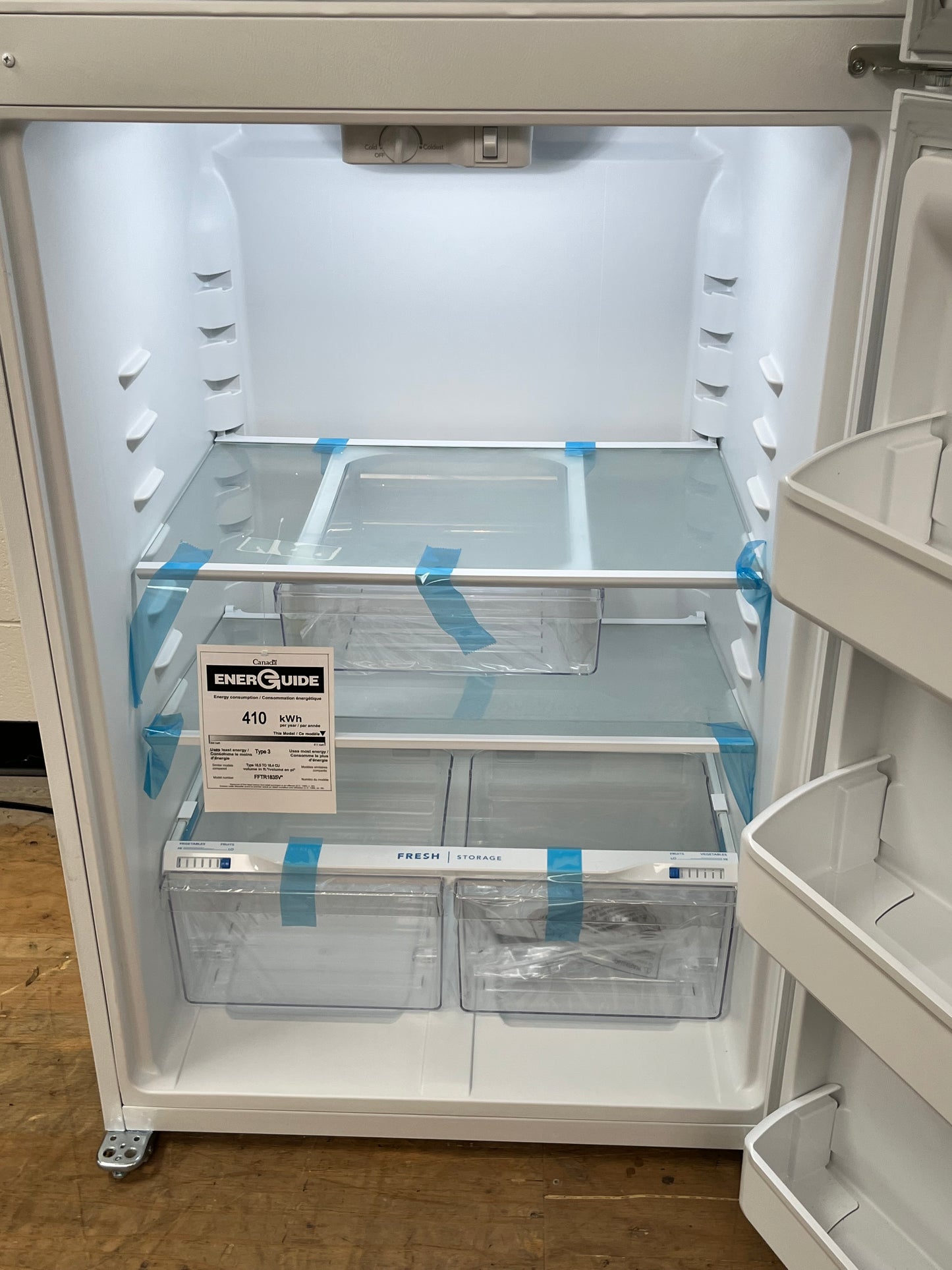 Frigidaire White 18.3 Cu. Ft. Top Freezer Refrigerator