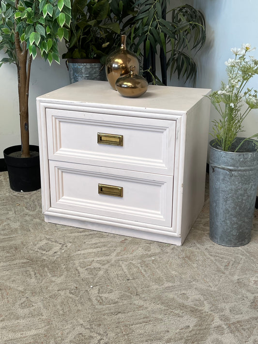 Mid Century Style Pink Nightstands