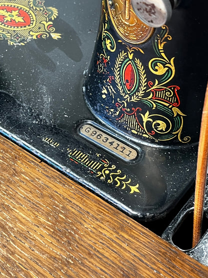 Antique Singer "Red Eye" Sewing Machine