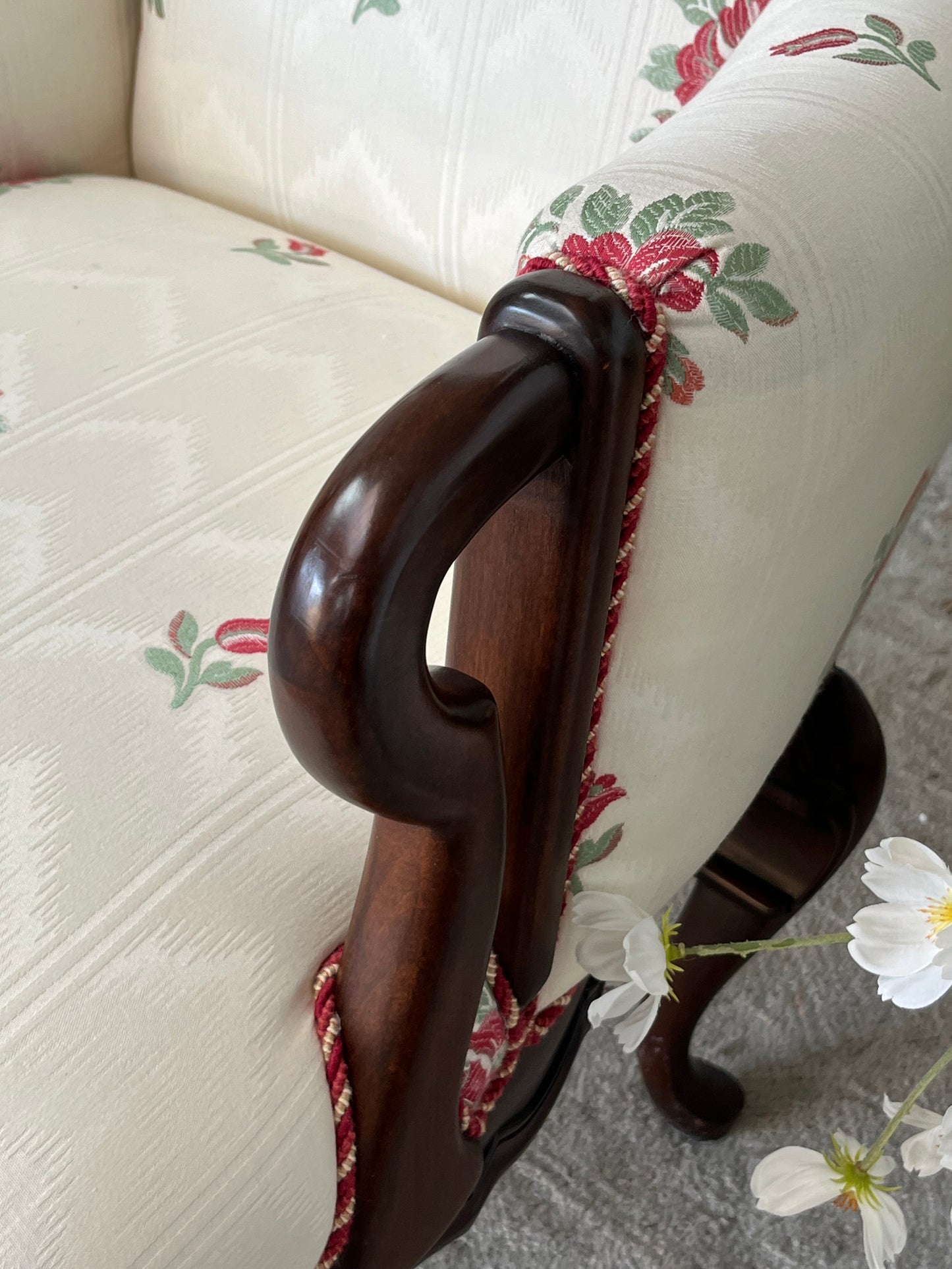 Bau Furniture Floral Arm Chair